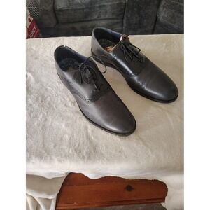 Red Tape Bangolet 2tone Mens Navy Black Leather Oxford Dress Shoes Size 12
